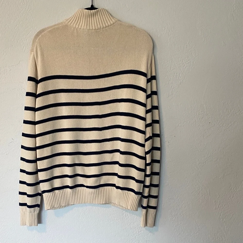 Brandy Melville Aleah Cream and Black  Zip-Up Sweater - Picture 9 of 10